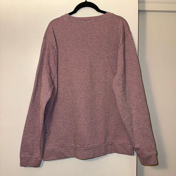 ASOS Women’s Heathered Pink Black Crewneck Sweatshirt Size Large NWT - Picture 5 of 11